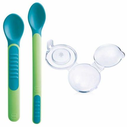 MAM Heat Sensitive Spoons and Cover - Cucchiai Termosensibili con Coperchio