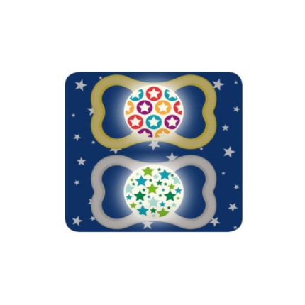 MAM Night Succhietto Silicone 6+ Mesi Doppio Neutro