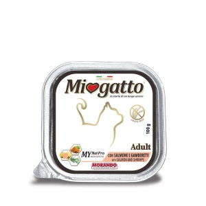 Miogatto Adult Salmone e Gamberetti 100G