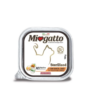 Miogatto Steril Carni Bianche e Carotte 100G